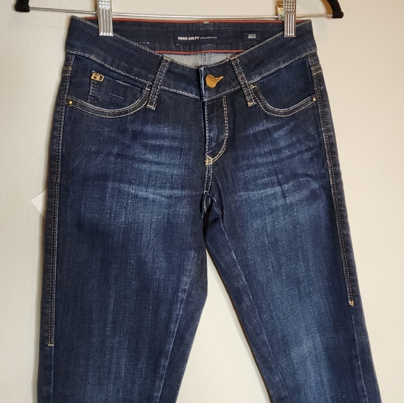 NWT Miss Sixty Soul Lowrise Darkwash Skinny Jeans Womens Size 24 - Picture 9 of 16